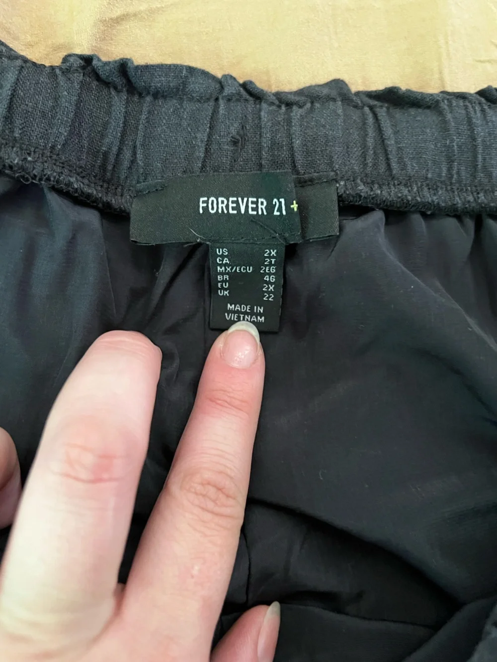 Forever 21 Black High-Waist Casual Drawstring Shorts